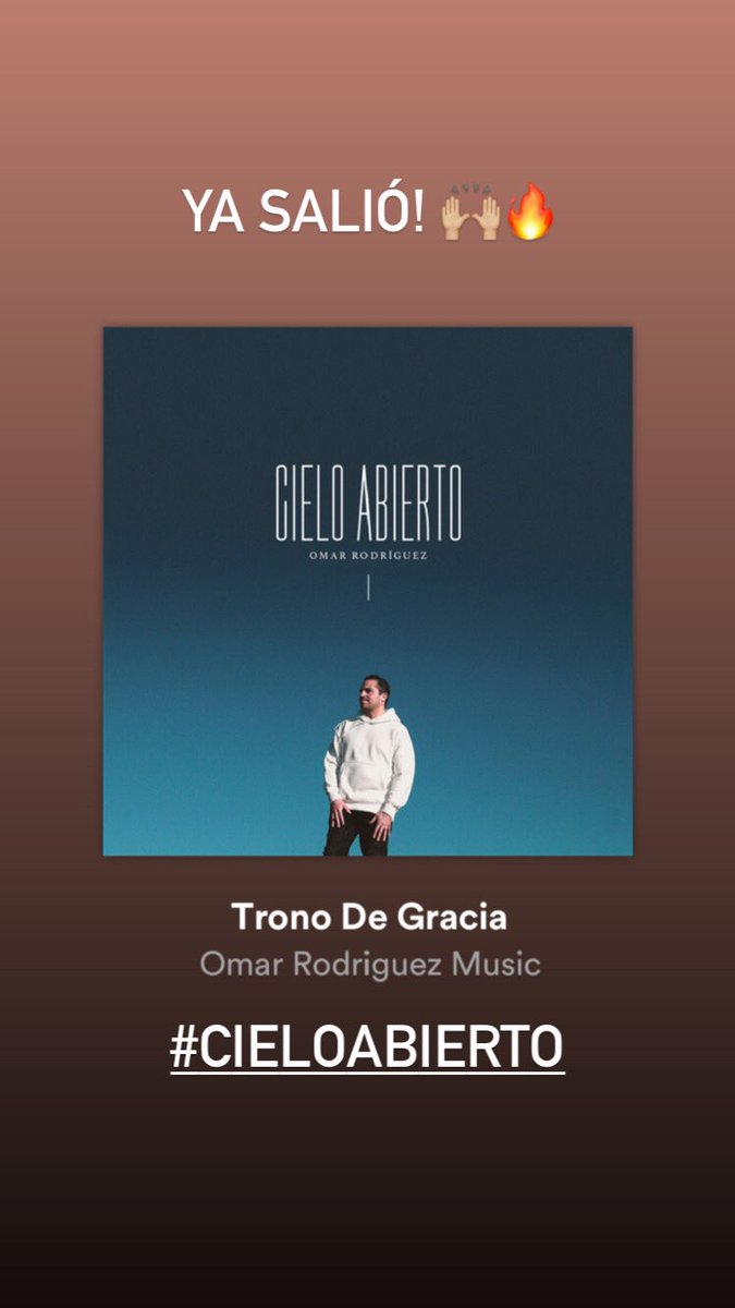 OmarRodriguezG's tweet photo. #CIELOABIERTO YA DISPONIBLE EN TODAS PARTES #newalbum 🙌🏼 https://t.co/QhJEJhROhG