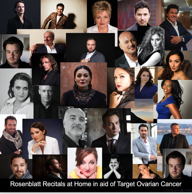 Rosenblatt Recitals at Home in aid of <a href="/TargetOvarian/">Target Ovarian Cancer</a> - Season of 8 streamed Programmes with 30 of the world's greatest #opera singers. Proceeds to Target Ovarian Cancer - audio via <a href="/exitlivemusic/">Exit Live</a> and audio visual via ontheatre.tv All details at rrsah.com