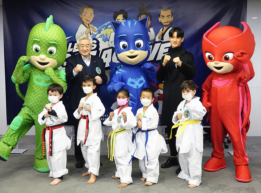 worldtaekwondo's tweet photo. WT and Hasbro had a new partnership to engage children around the world in taekwondo through an exciting collaborative campaign. Launching on Dec 1, 12 Taekwondo heroes have created Let’s Get Active taekwondo movements for children! #WT #PJMasks #Hasbro 
https://t.co/J9XB798kxl https://t.co/yv7auCyIpC