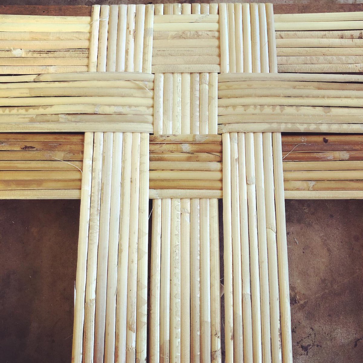 south_rachael's tweet photo. This weeks seatweaving! #closecaning #chequerboard #alsowatchingthequeensgambit #seatweaving #chaircaning #canedchair https://t.co/j1unDepqbB