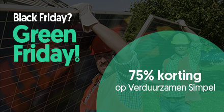 Ga voor groen op Black Friday en laat je adviseren over het verduurzamen van je woning. Een adviespakket kost 4 dagen lang geen €99 maar €25. Daarin zit onafhankelijk advies over energiebesparende maatregelen en vrijblijvende offertes. 
energiebespaarders.nl/diensten  #greenfriday