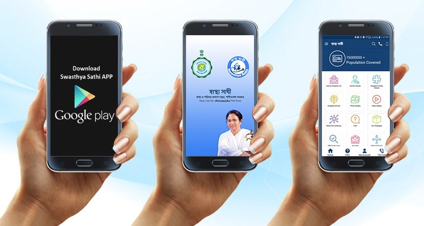 BanglarGorboMB's tweet photo. Swasthya Sathi app at the service of the people of Bengal.
#SwasthyaSathi4All https://t.co/nlcYC3NagQ