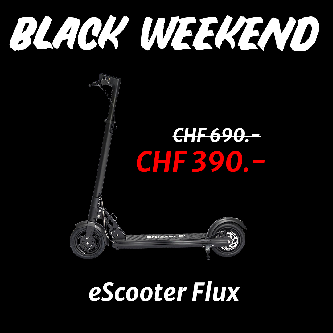 Eflizzer Black Weekend vom 27.11. - 30.11.2020. Kaufe den eScooter Flux zum Hammerpreis!  ow.ly/QJEP50Cw9L8 Nur solange Vorrat.
#eflizzer #blackweekend #blackfriday #cybermonday #elektroscooter #escooter