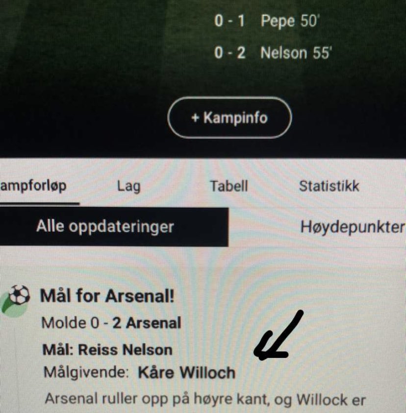 Ikke rart Arsenal herjet med Molde i går.
