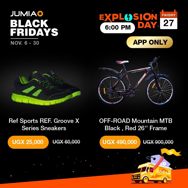 lynn_namiiro's tweet photo. The mega  explosion day is on don’t miss out on any deals today 
Use your @JumiaUG app and enjoy up to 80% off 

Link to use https://t.co/t6wdtyAkhK

#JumiaBlackFridays https://t.co/ghHHXzPjkt