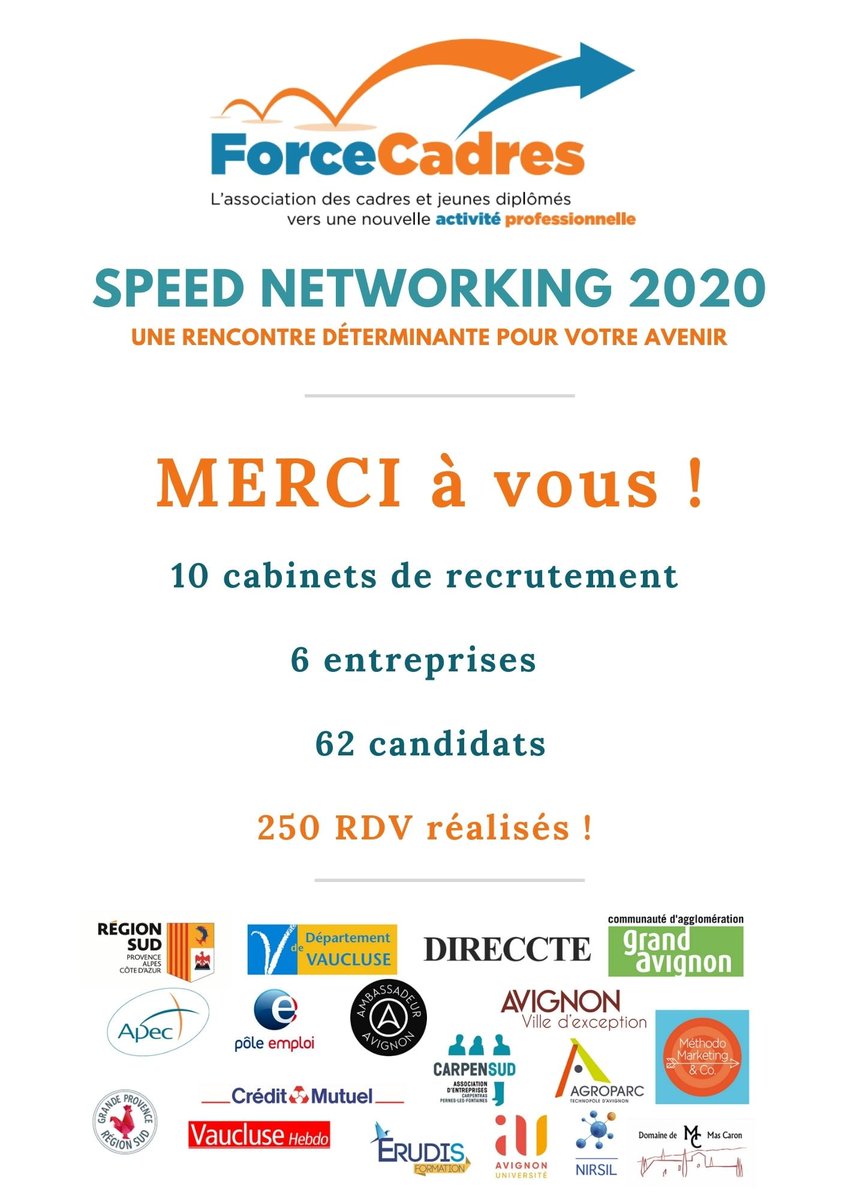 Nous sommes très fiers et heureux d’avoir pu réaliser ce 14ème speed networking en 100% digital.
Bravo et merci aux 16 recruteurs et à l’équipe : Jb Christin, Olivier Plantade, Marie Alix Bouvattier, Isabelle Collin, Ana Pereira, Christophe Vanneste et Etiennette Lienard
