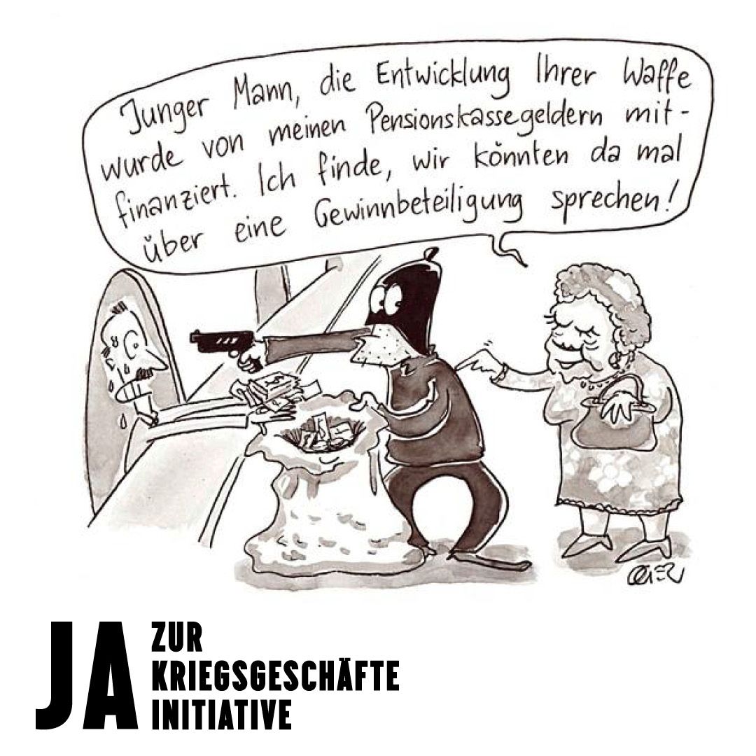 Jetzt abstimmen 👉🏼 JA zur Kriegsgeschäfte-Initiative ❗✍🏼