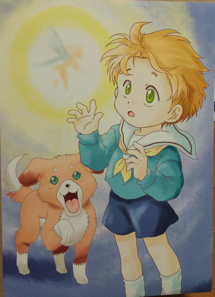 去年の今頃どんな絵描いてましたか 多分 画家の 西村あじゅ さんとの2人展 みろか ありのイラスト