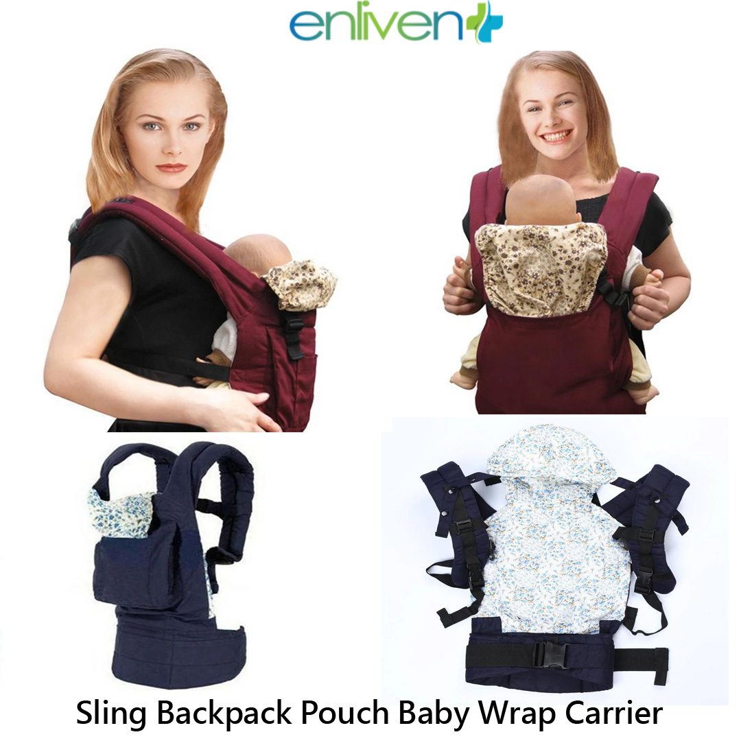 OrangeTag Cotton Baby Carrier Infant Comfort Backpack Buckle Sling Wrap Fashion,Red 