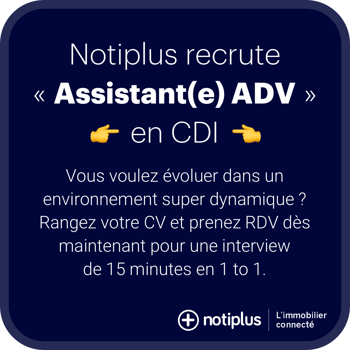 notiplus_live's tweet photo. Envie de rejoindre une Legaltech en pleine croissance ? 🚀🚀🚀
Pour postuler, rien de plus simple : https://t.co/cvxdcBJ2XI

#emploi #startup #ADV #OfficeManager #legaltech #proptech https://t.co/IbQ68ED9y3