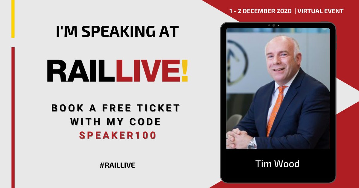 🚆Our #NorthernPowerhouseRail director @TimWood1950 will be speaking next week at @RailLiveMadrid. 🚅Tim is part of a panel on Tuesday afternoon, looking at 'The key to developing sustainable high-speed rail projects'. #Raillive 🎟️Register here: terrapinn.com/conference/rai…