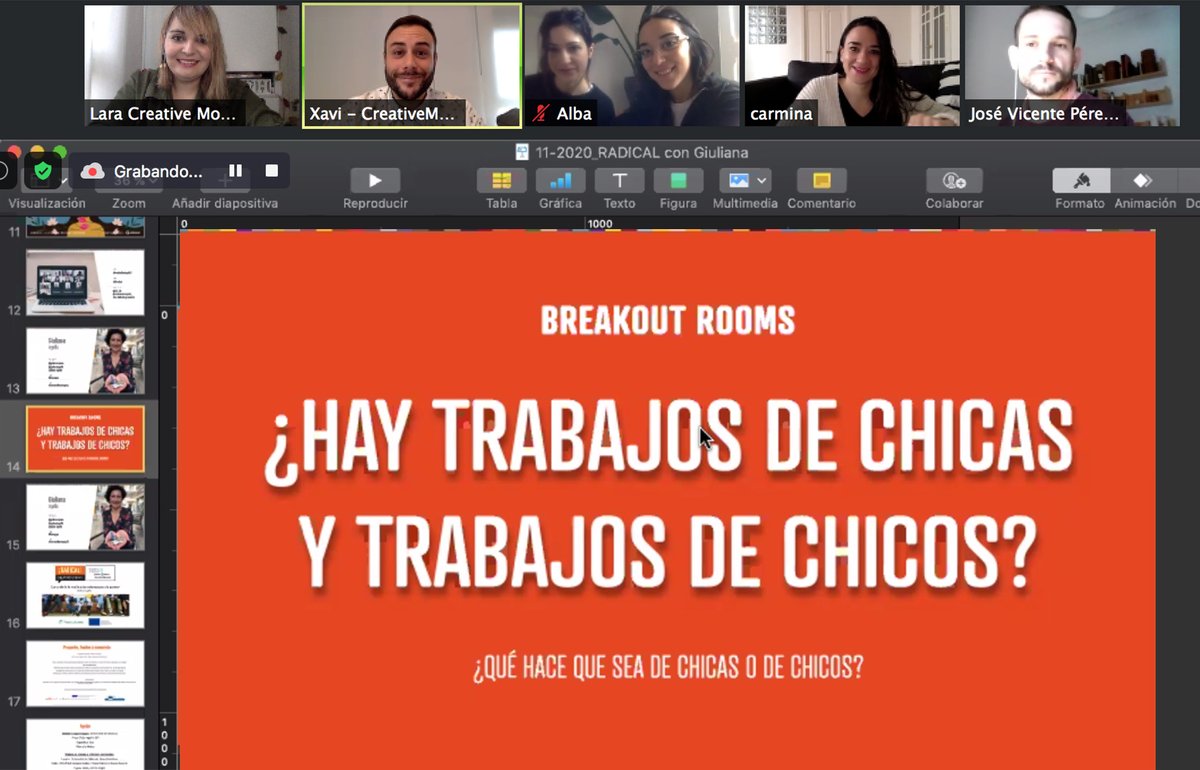 VLC_CM's tweet photo. Ya estamos en el evento del mes con @giulianaespana debatiendo sobre si hay trabajos de chicas y trabajos de chicos #CreativeMorningsVLC #CMRadical https://t.co/9U1RB1zFpI