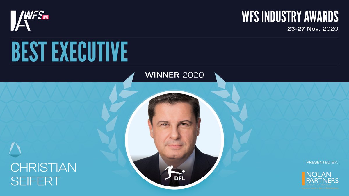 WFSummit's tweet photo. ⌚ 16:15-16:35
👨💼 Best Executive presented by Nolan Partners
🏆 Christian Seifert (@DFL_Official)
🎙️ Paul Nolan https://t.co/WS3MtMscbi