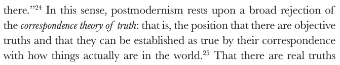 Here's  @lastpositivist 's fav. Does postmodernism reject a theory about *what truth is*? Or does it reject the claim that truth, on some definition, exists. Also this implies that deflationists about truth can't believe in objective truth. So, cool.
