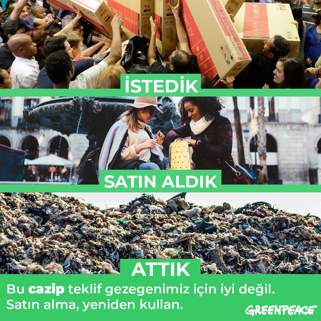Muhteşem Cuma, Efsane Cuma?
İstediğin her şey cazip tekliflerle bir tık uzağında öyle mi? Unutma: En iyi teklif gezegenimizi korumak!
Tüketimini azalt, yeniden kullan, kendin yap.