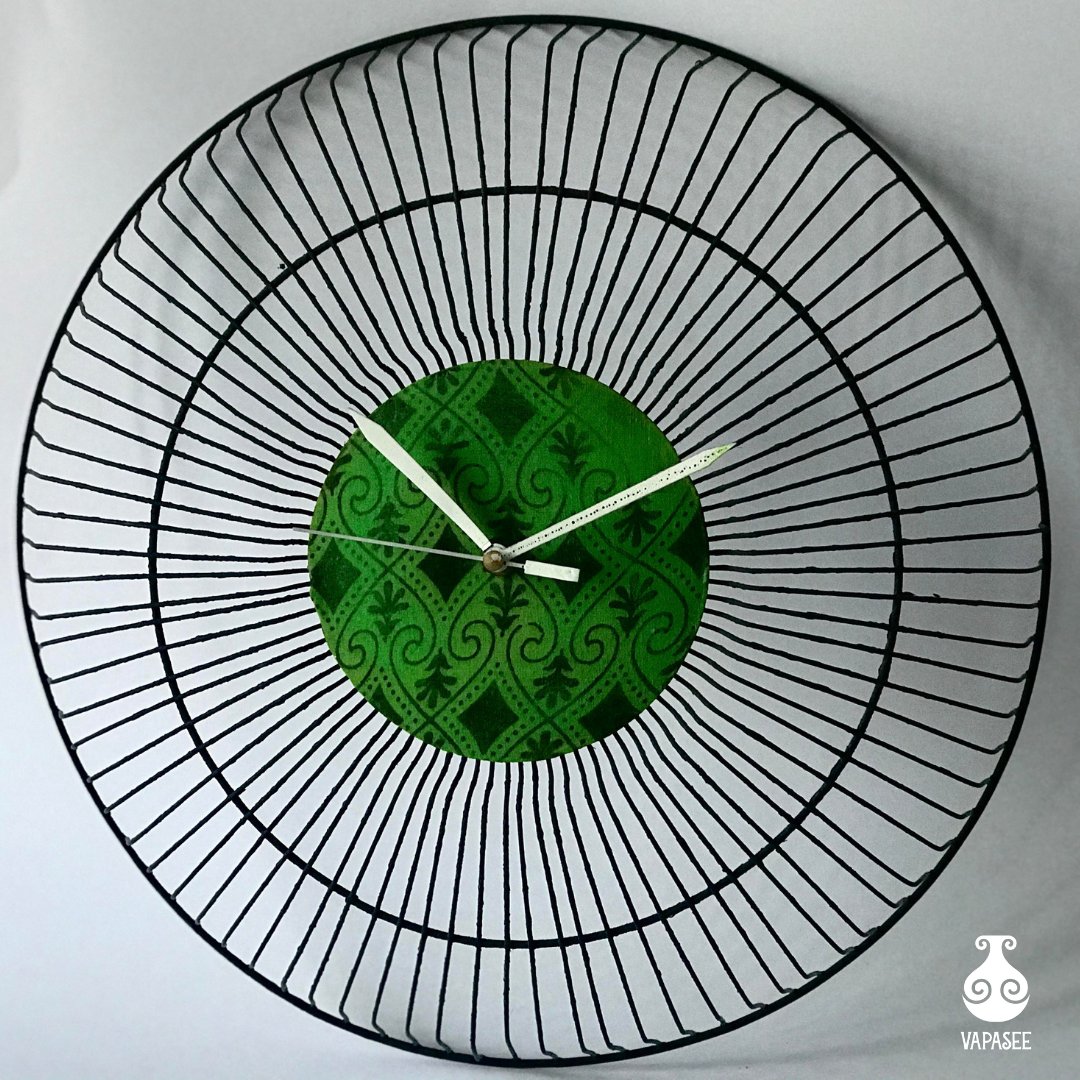 vapaseeindia's tweet photo. It’s not time up yet for this cover that we found from the debris of an old fan. It's back to life as a graceful piece of clock, of which you’ll be a fan yourself. So when is the right time to take it home? We say, right now. 
#homedecorideas  #homedecor #vapasee #trashtotreasure https://t.co/JqBj8q41M2