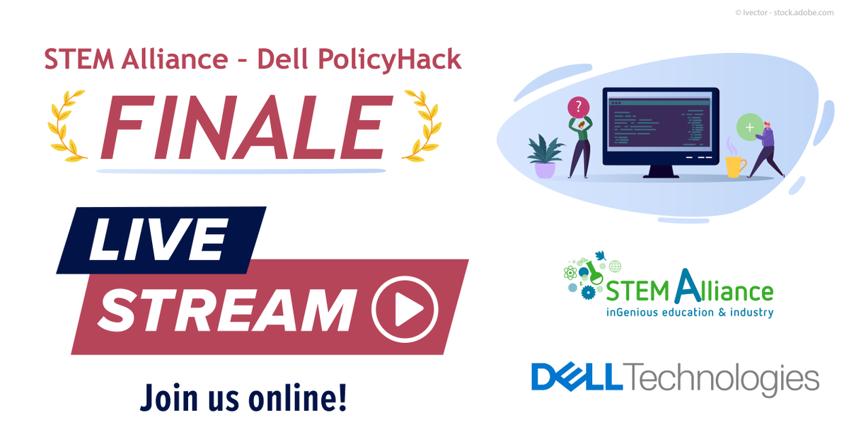 eu_schoolnet's tweet photo. Watch live now from 10:00 to 12:30 CET https://t.co/SS2isvwqh2
Join us in the Finale of the @stemalliance_eu - @DellTech #DellPolicyHack Finale
Four finalists are pitching live their ideas on how to solve challenges in teachers' #STEM education practices 🙌 https://t.co/a8Y5RhWGUQ