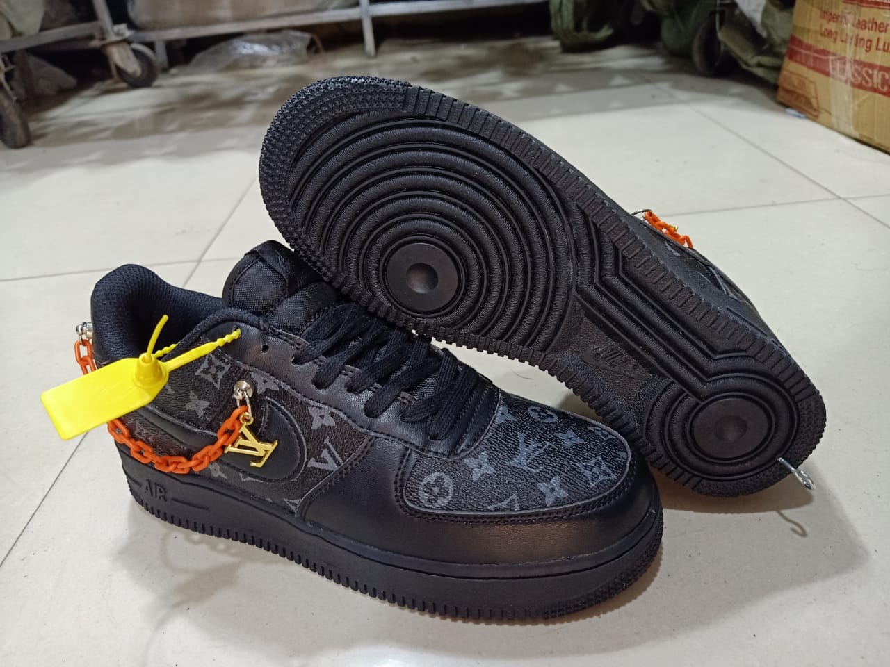 Mwacheezy Collection on X: Air Force 1 Louis Vuitton Customized are  available from size 40-45. Black Friday Price is Ksh.3200 #IkoKiatuKe   / X