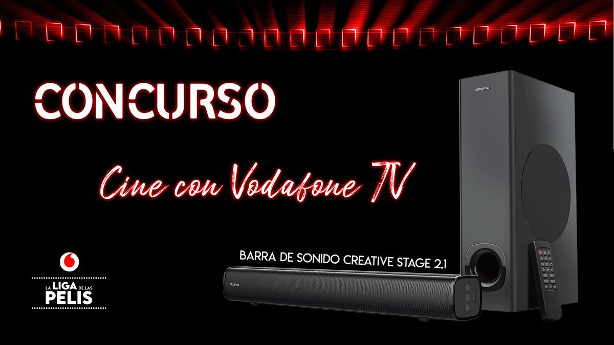 vodafone_es's tweet image. ¡ATENCIÓN! 💥 Regalamos una barra de sonido con subwoofer gracias a #LaLigaDeLasPelis de @VodafoneTV_es. Para participar:

☝️ Sigue a @VodafoneTV_es 
✌️ Haz RT

➕ go.vodafone.es/llp-final