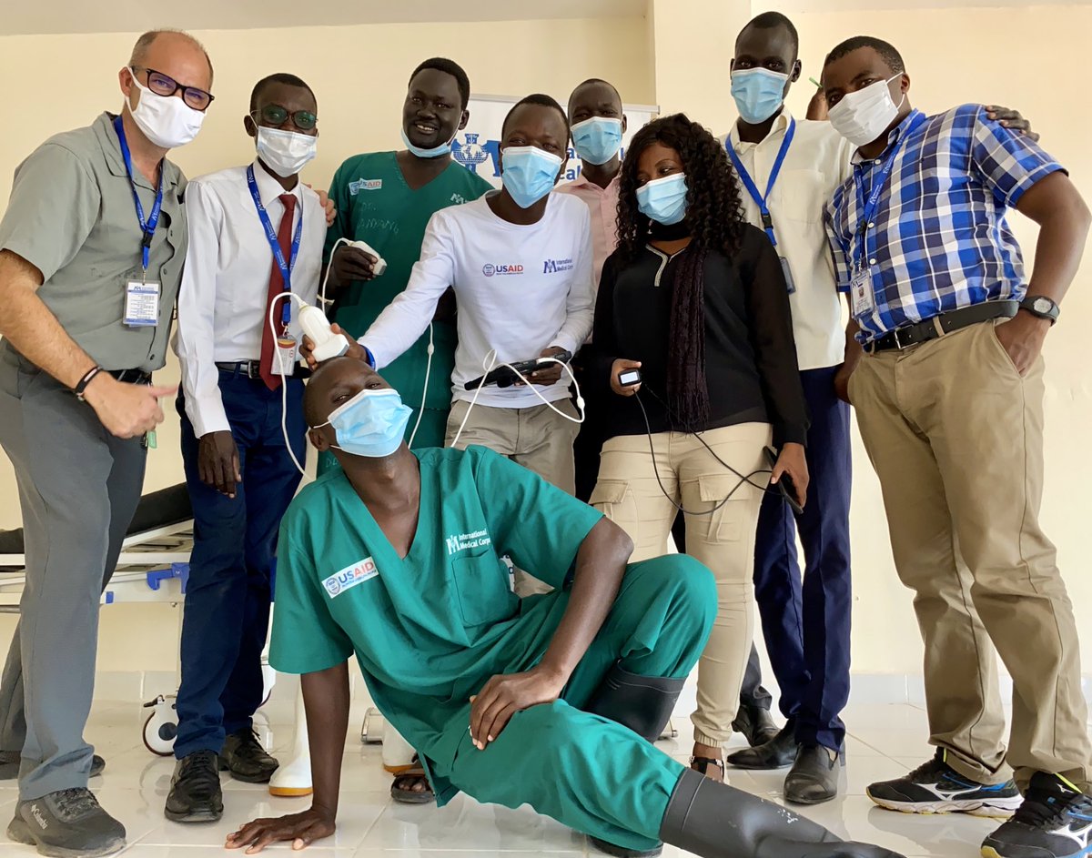 It’s a wrap! Our wonderful docs at the Infectious Disease Unit in Juba completed the first phase of critical care training in POCUS thank you ⁦@IMC_Worldwide⁩ ⁦@PhilipsPOCUS⁩ ⁦@ButterflyNetInc⁩ ⁦@VaveHealth⁩