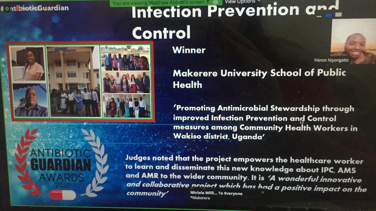 Thank you #AntibioticGuardianAwards for recognising our #cwpams project between <a href="/TrentUni/">Nottingham Trent University</a> <a href="/BucksHealthcare/">Buckinghamshire Healthcare NHS Trust</a> and @MakerereU. Congratulations to the team and all our winners 🏆 <a href="/BeeYeanNg1/">Bee Yean Ng</a> <a href="/Linda4Gibson/">Linda Gibson</a> <a href="/WinterJody/">Jody Winter</a> <a href="/ClaireBrandish1/">Claire Brandish</a> @ntu_research <a href="/DavidMusoke14/">David Musoke</a> <a href="/lubegaluv/">Grace B. Lubega</a> <a href="/NFilimin/">Filimin Niyongabo</a>
