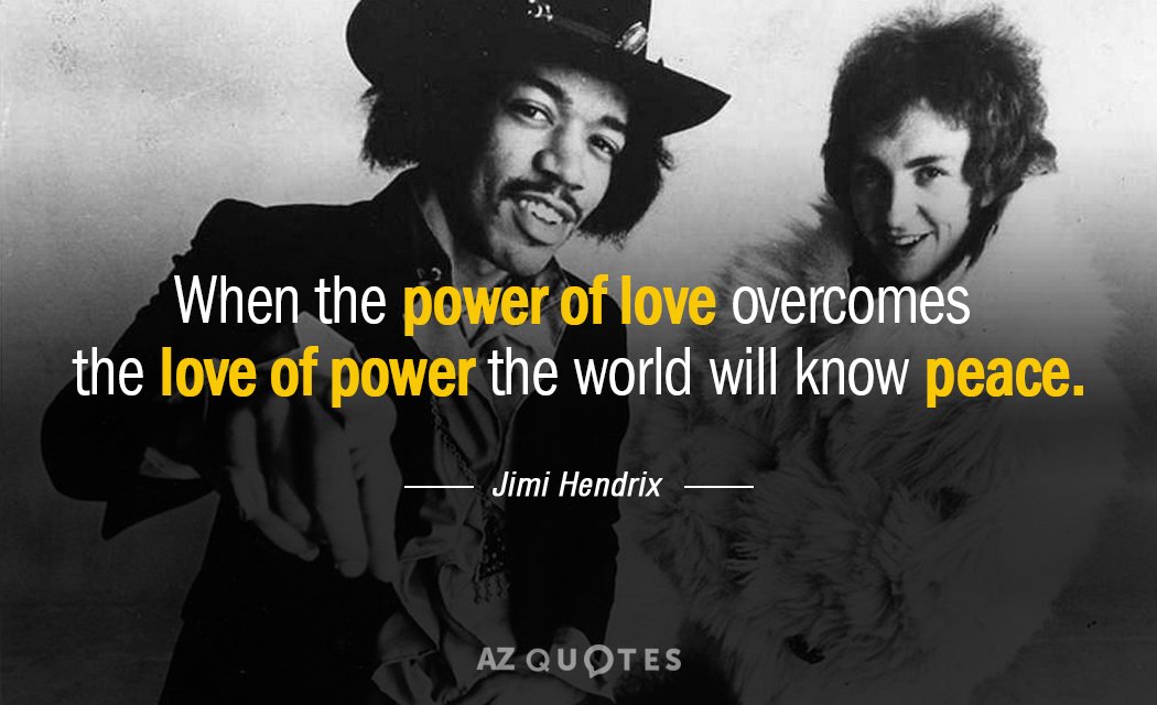 Happy Birthday respects for Jimi Hendrix - Iconic Guitar musical genius & humanitarian 