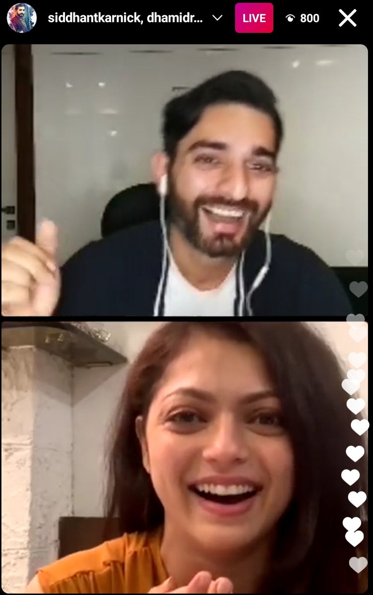 mayra_thakur94's tweet photo. Look at these two adorable munchkins!!
They're the cutest 😍 Their off screen chemistry is so precious!! Them talking about ETRETR shoot days was the best part of this live ❤️ Sid just can't stop praising drashti 🥰❤️ loved it!!! #DrashtiDhami #SiddhantKarnick https://t.co/XmQaYKRwrj