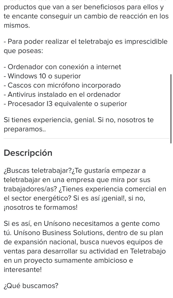 🎧 Quieres ser teleoperador/a?! 
☝🏻Haz una inversión de más de un mes de tu futuro sueldo (cerca del SMI) y a lo mejor te contratamos (eventual y a jornada parcial)👩‍💻 
Cumple tus sueños en un sector lamentable, que precariza y explota de forma ruín en un pestañeo.
#AsiNo <a href="/CCOO/">Comisiones Obreras</a>