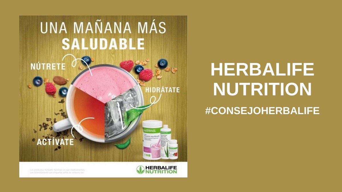 Una mañana más saludable con productos de <a href="/HerbalifeES/">Herbalife Español</a> 😉 ¡Obtén en solo 3 pasos los nutrientes para seguir con tu día a día y hacer frente al partido de hoy! 💪🎾 #HerbalifeNutrition #ConsejoHerbalife