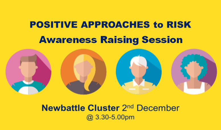 A reminder! The Newbattle Cluster - Positive Approaches to Risk Awareness Raising Session is next week: Wed 2nd Dec 3.30pm-5pm. Inputs from <a href="/fastforwardorg/">Fast Forward</a> <a href="/healthy_respect/">Healthy Respect Network</a> MELDAP and MYPAS. Sign up here: eventbrite.co.uk/e/positive-app…