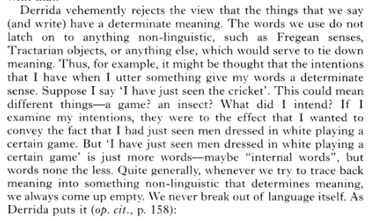 They also "explain" Derrida. For comparison, I've given you a pretty decent summary from Graham Priest.