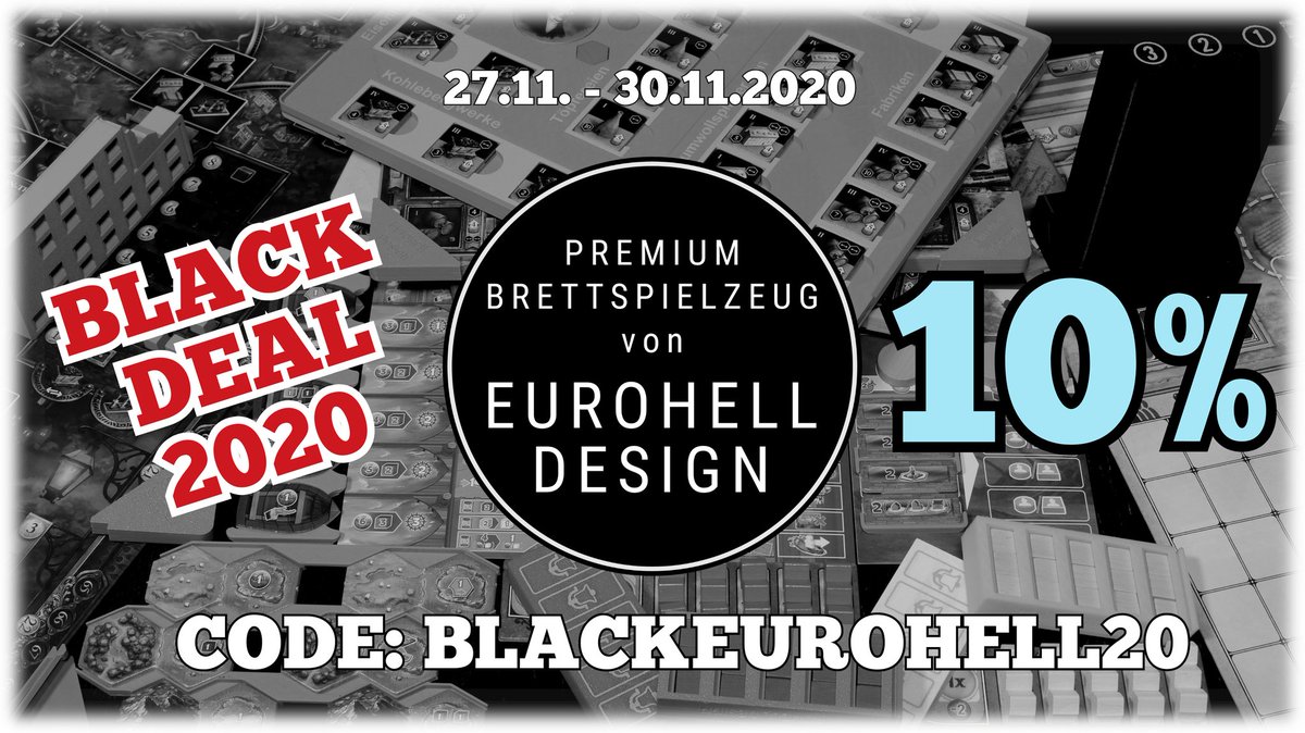 EurohellDesign's tweet image. Klar sind wir auch dabei! Kommt stöbern und sichert euch den Deal des Jahres bei uns😎 eurohell-design.de 🎉 

#eurohelldesign #boardgameinsert  #boardgameorganizers #boardgameupgrades  #BlackFriday #BlackFriday2020 #brettspiele #boardgames #bggcommunity #boardgamegeek
