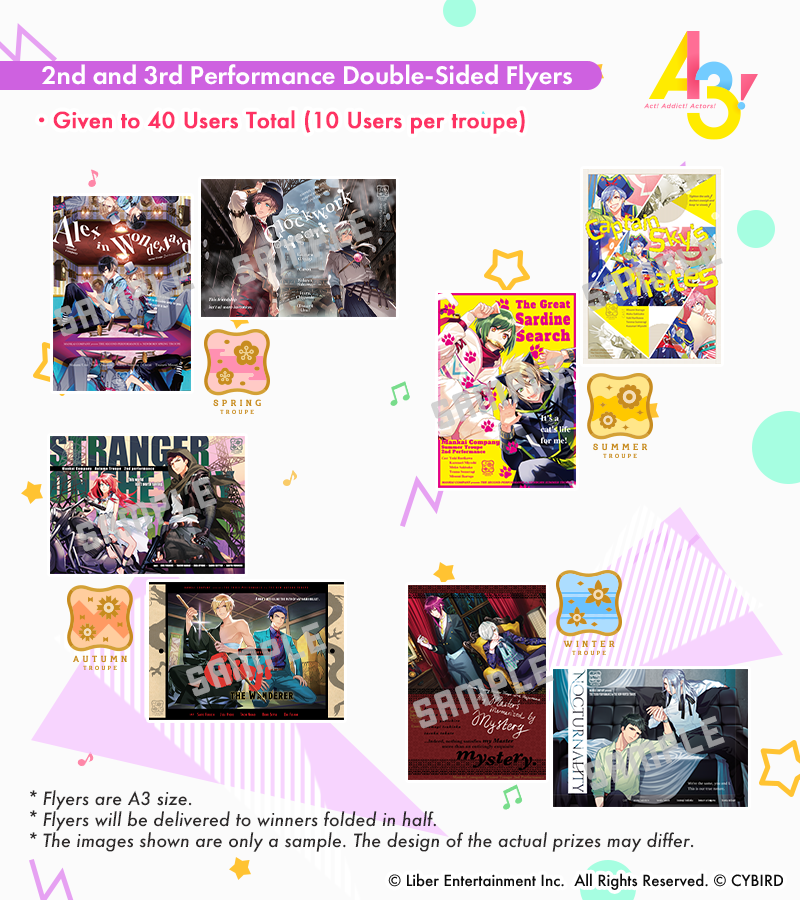 MankaiCompanyEN's tweet photo. Special announcement:
The A3! English Present Campaign is starting tomorrow! We'll be holding a series of contests for each troupe! Follow these contest rules to enter for some special original merch for your favorite troupe! Don't miss it! 
DL: https://t.co/wvTm8kC08Q
#a3game https://t.co/J7UJEP2Ke9