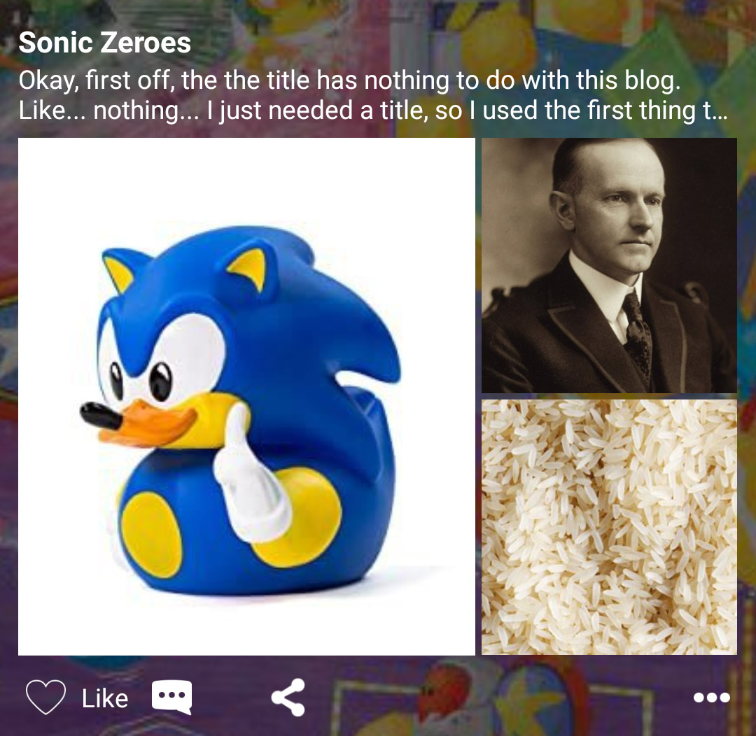 PaperLuigiS2M's tweet photo. Just posted this blog on Sonic Amino. I can't wait to see if it gets any attention. 😂

It will probably get hidden or something because of how bizarre it is. https://t.co/h2YnqRLeSM