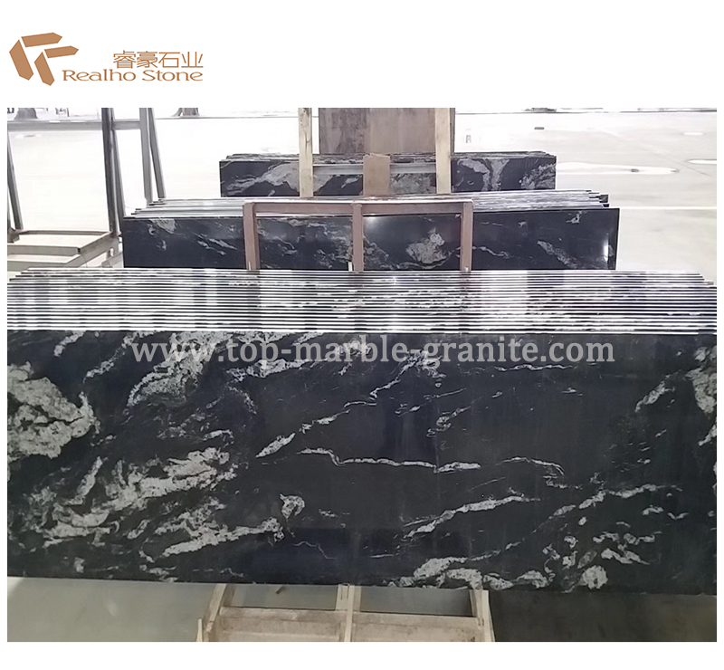 Black and White Granite Kitchen Countertops, Granite Slabs available now! #blackgranite #chinesegranite #granitecountertops #granitevanitytops
