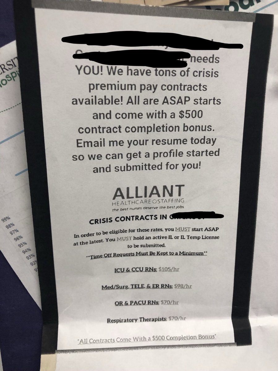 ineedrtSTAT's tweet photo. They can pay travelers $70/hour but can’t give us crisis pay? The fuckkkkkk https://t.co/TqzFCq1TuA