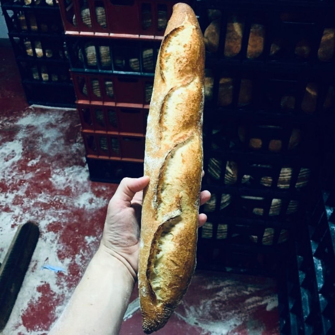 LeedsBreadCoop's tweet photo. Happy Friday! Got some baguettes left at our bakery, available today from the shop - we'll be open from 10am until 2pm. Give us a call to reserve one!

#LeedsBreadCoop #SupportYourLocalBaker #IndependentLeeds https://t.co/4usUAatjuF