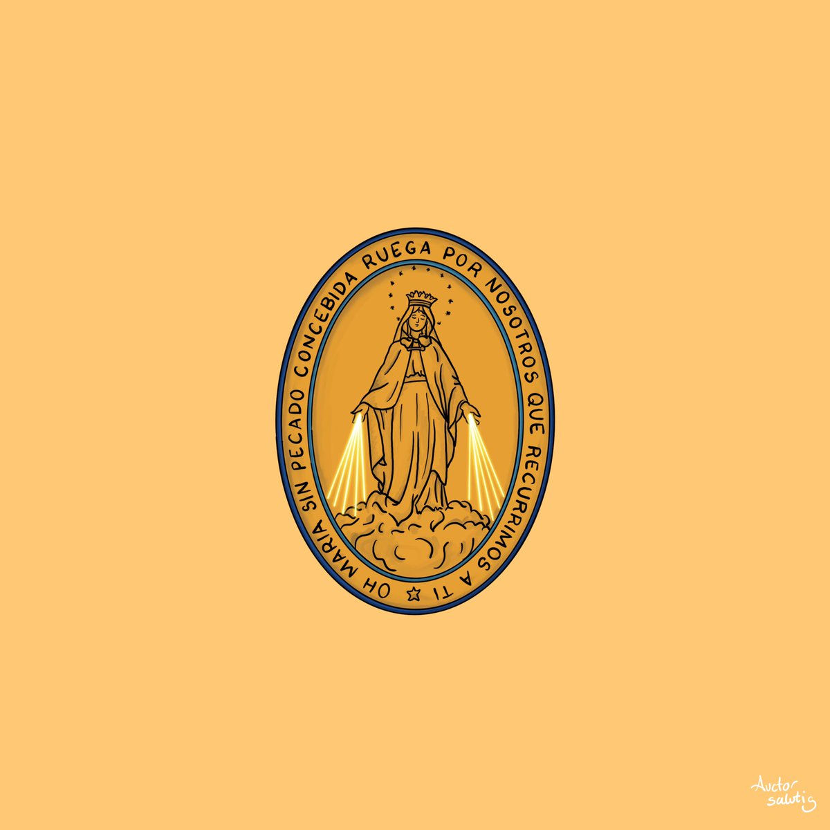 ¡Tengo una joya preciosa!
¡Tengo una prenda sagrada!
¡La Medalla Milagrosa
de mi Madre Inmaculada!