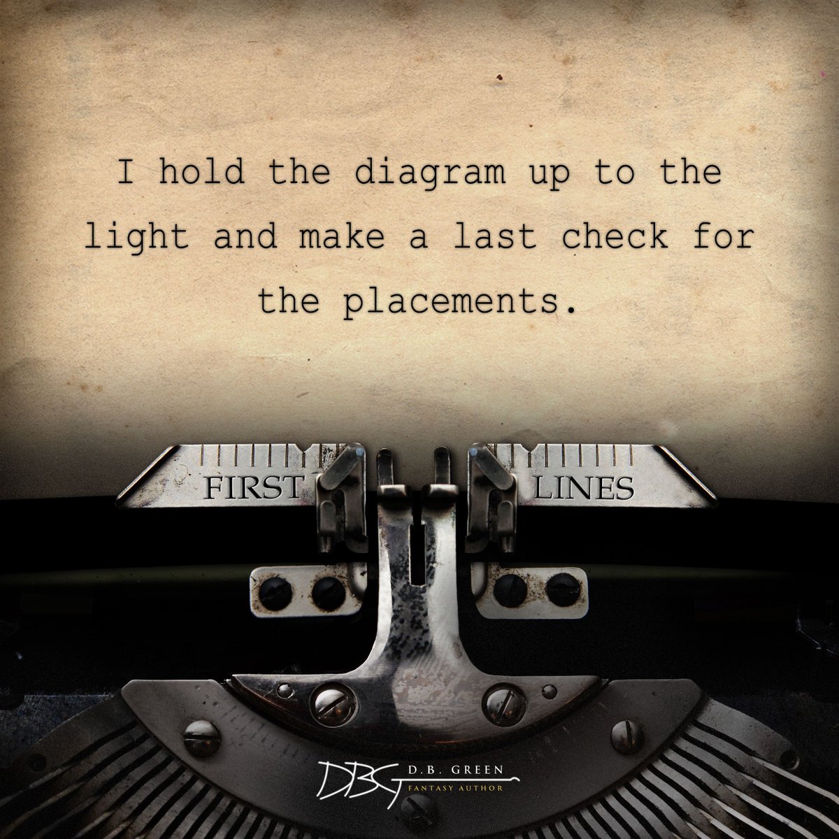 dbgreenauthor's tweet photo. First Line of the Day 😊 #amwriting #amwritingfantasy #bookquotes #indieauthor #firstlineoftheday https://t.co/DGFEb2RhQl