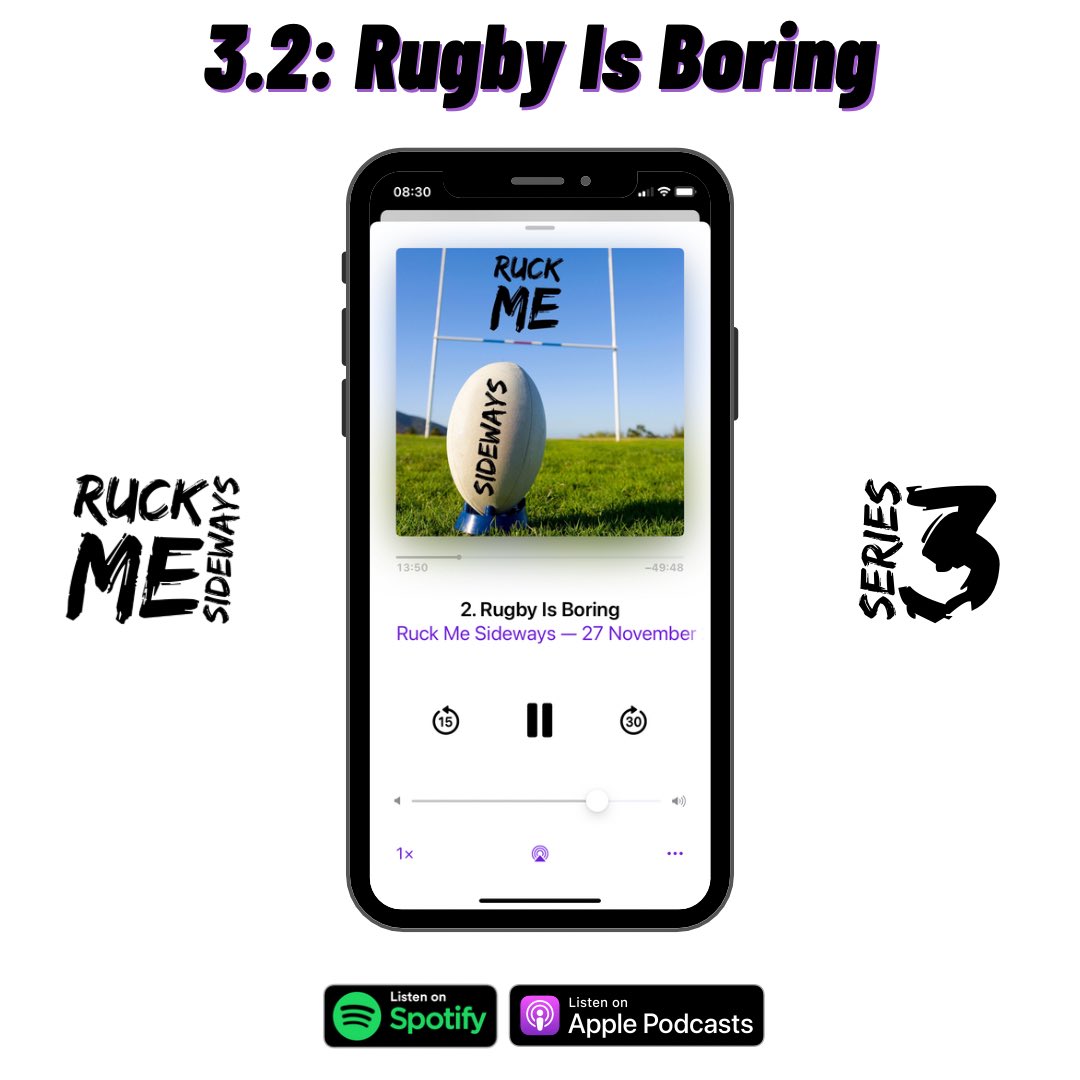 Episode 2 of series 3 is available now from your favourite provider! 

We’re joined by angriest man in the Northern Hemisphere to talk about the general state of the game (no holds barred 😬). 

Here’s a link to listen:
ruckmesideways.buzzsprout.com