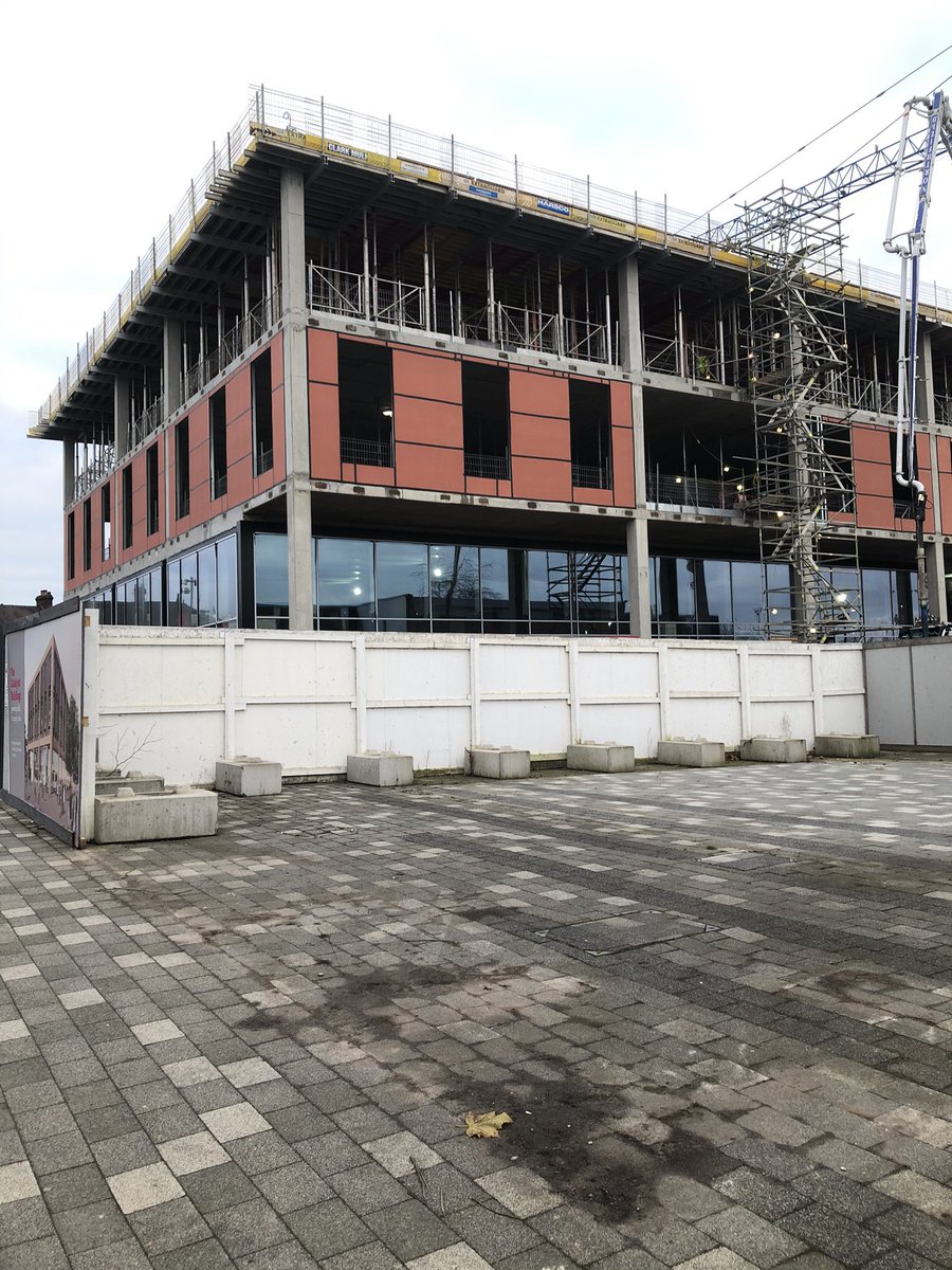 The new Catalyst building now has windows ... making progress! This will a splendid addition to our @Staffsuni campus #ProudtobeStaffs