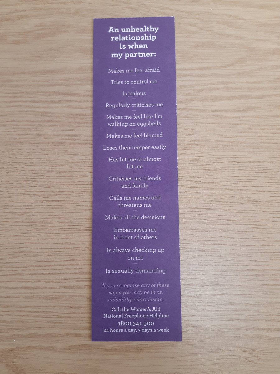 #Day3: 1 in 3 women experience some form of domestic abuse. We will listen, believe you and @CoombeHospital we will support our patients and staff. Just reach out. @Womens_Aid @IASW_IRL @WeHSCPs @GretchenMcguirk @TFranciosa_Wild