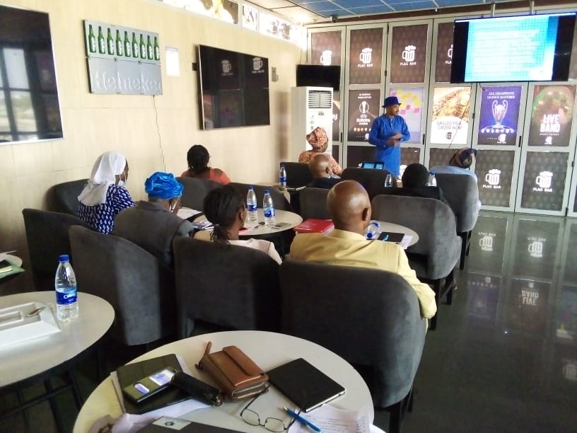 HFDI_NG's tweet photo. The Executive Director HFDI, Mr. Stephen Aremu at the just concluded  Vitamin Angels South West Regional Stakeholders Meeting, where the micro plan for the year 2021 was drawn to further reduce maternal and child mortality in Nigeria. https://t.co/ftI7gq0hfs