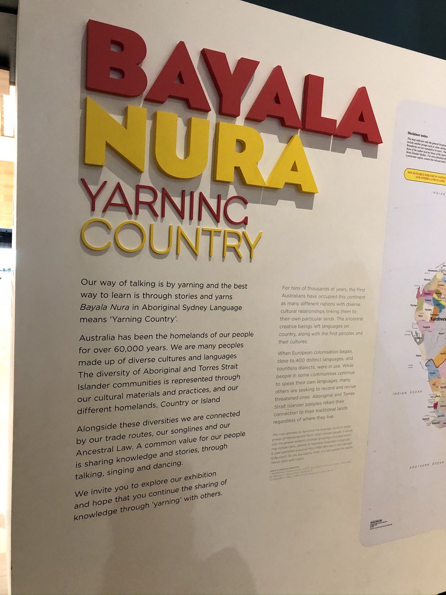 And today I learnt where the word “Yarn” comes from! Even to this day, there are 250 Indigenous languages including 800 dialects in Australia alone! 16/n  #AuReopening
