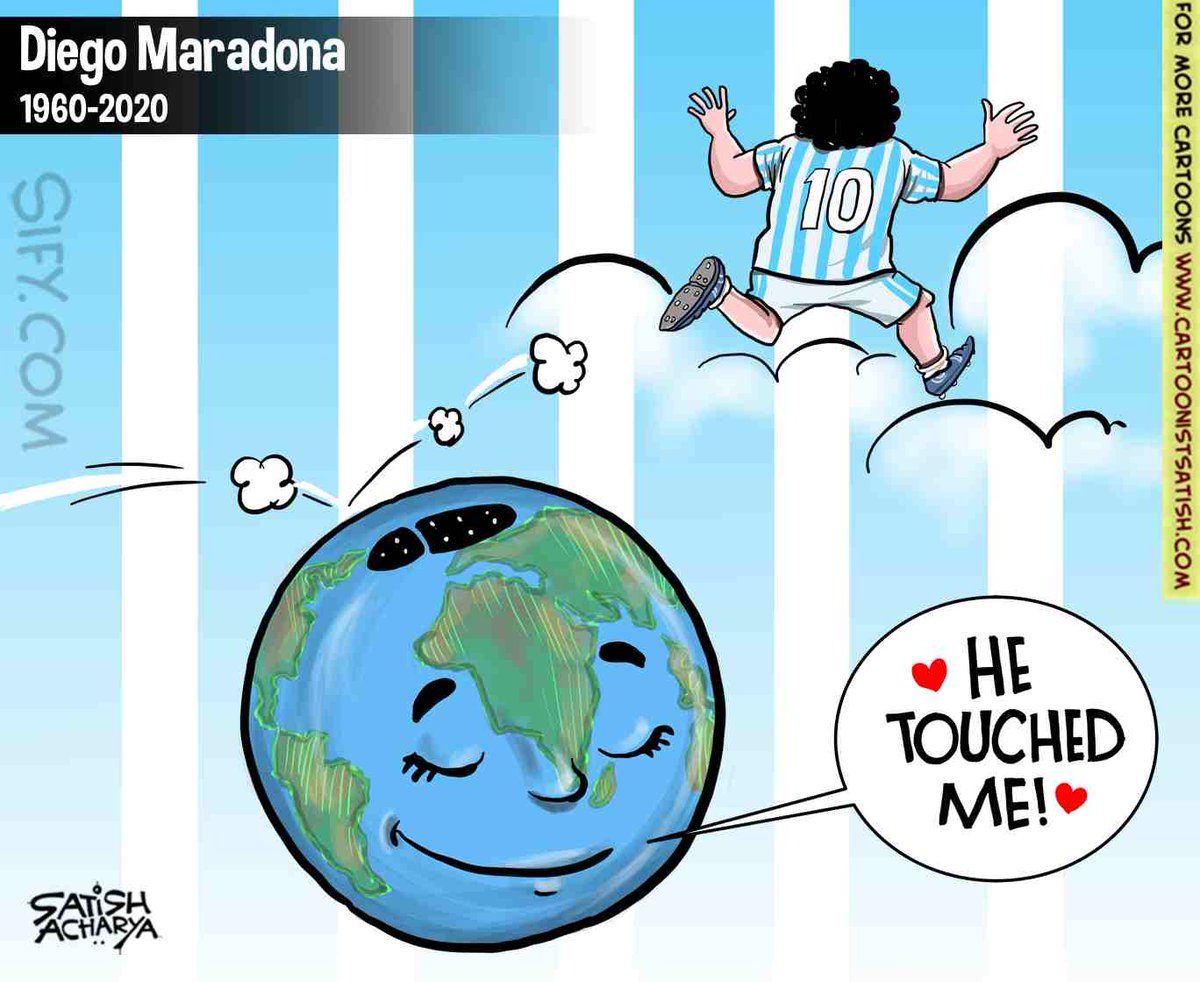 Magical Maradona! #DiegoMaradona @sifydotcom cartoon.