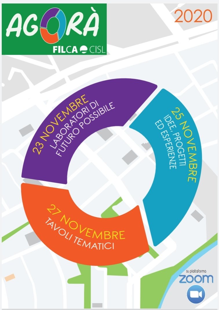 #AgoràFilca, ultima giornata di approfondimento/confronto/elaborazione. In corso 12 tavoli tematici, alle 11:15 la chiusura con Furlan e Turri. 
#sostenibilità #bilateralità #welfare #contratto #migranti #generi #generazioni #partecipazione #giovani #sicurezza #formazione #Europa
