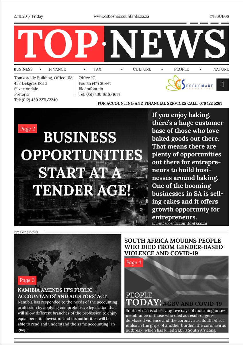 CsBoshomane's tweet photo. Subscribe to our Newsletter. See link below.
https://t.co/aR4aMjWGVt https://t.co/4sU9IRiRSX