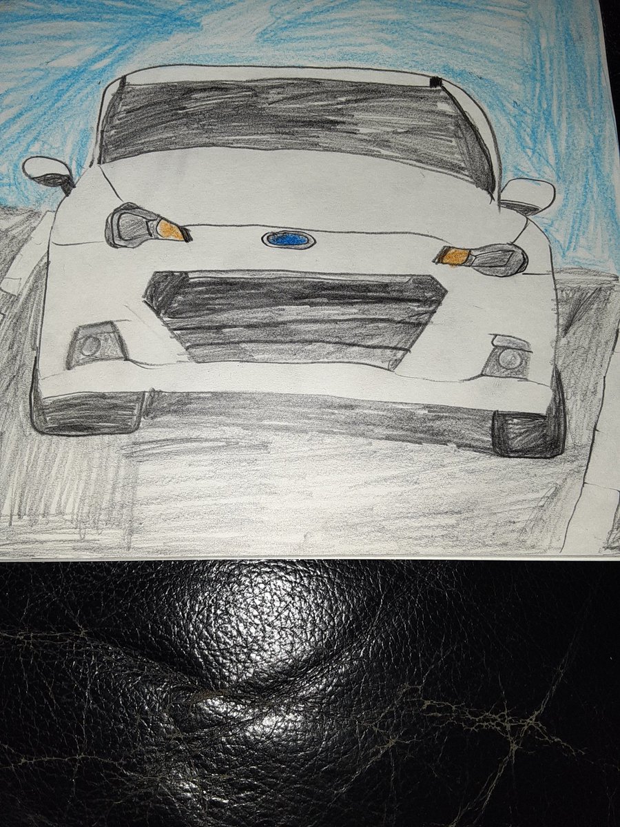 Sinigamiくんは車とゲームが大好き スバルbrz描いてみた はじめて車の後ろに背景 描いてみたけどけっこう 満足してる 車イラスト