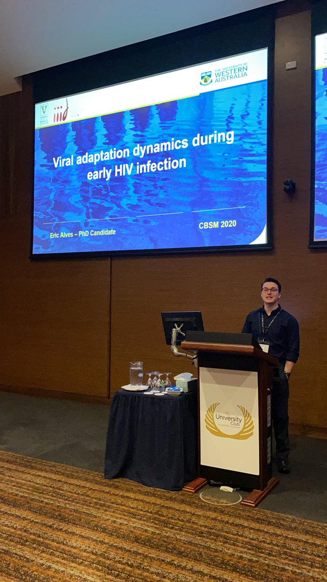 Combined Biological Sciences Meeting π¦π¬π§¬πΏ (@cbsm_wa) on Twitter photo Last talk for #CBSM2020, Eric Alves - Investigation of Viral Adaptation Dynamics During Early HIV Infection Yields Important Considerations for Vaccine Design
+ a shout out to seeing everyone post COVID ππΌ Last talk for #CBSM2020, Eric Alves - Investigation of Viral Adaptation Dynamics During Early HIV Infection Yields Important Considerations for Vaccine Design
+ a shout out to seeing everyone post COVID ππΌ