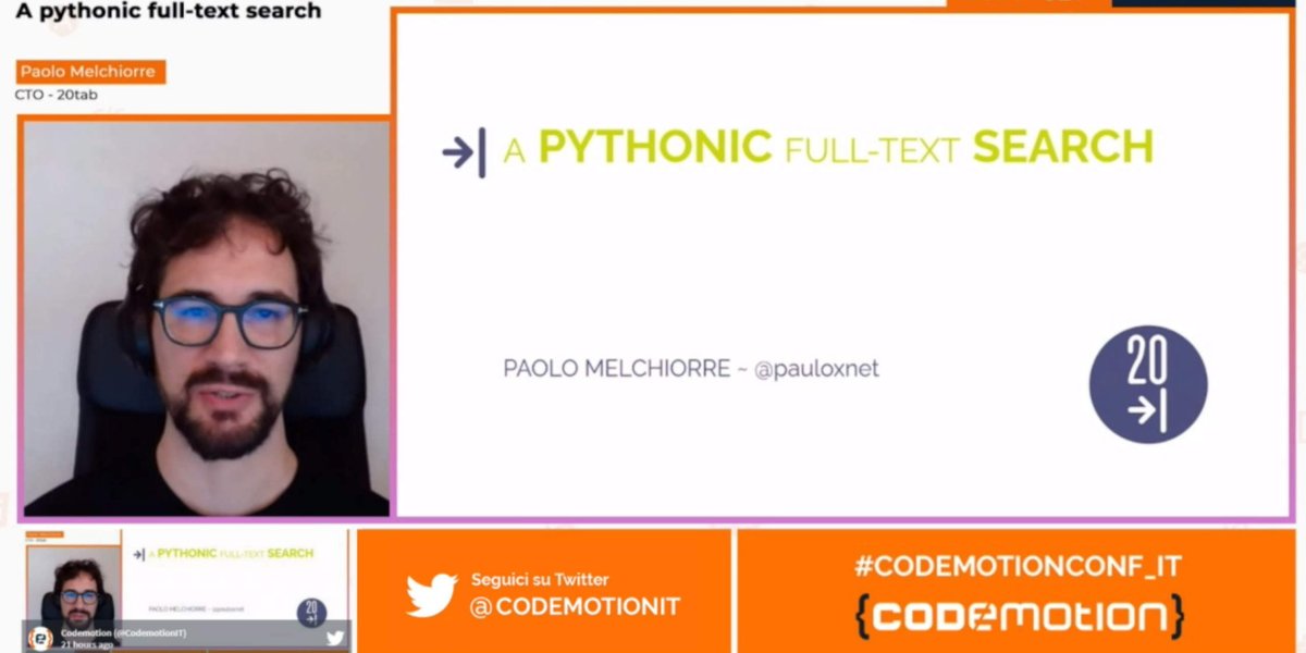 pauloxnet's tweet photo. I gave a talk at Codemotion Italian Edition 2020 and it was a great experience. 🚀
The @CodemotionIT is now over and I want to thank all the organizers, the speakers, the sponsors and all the MCs especially @makhbeth 👏
#codemotionconf_it
More info here 👇
https://t.co/zFLtR8sBrS https://t.co/Ry9xH1hcc1